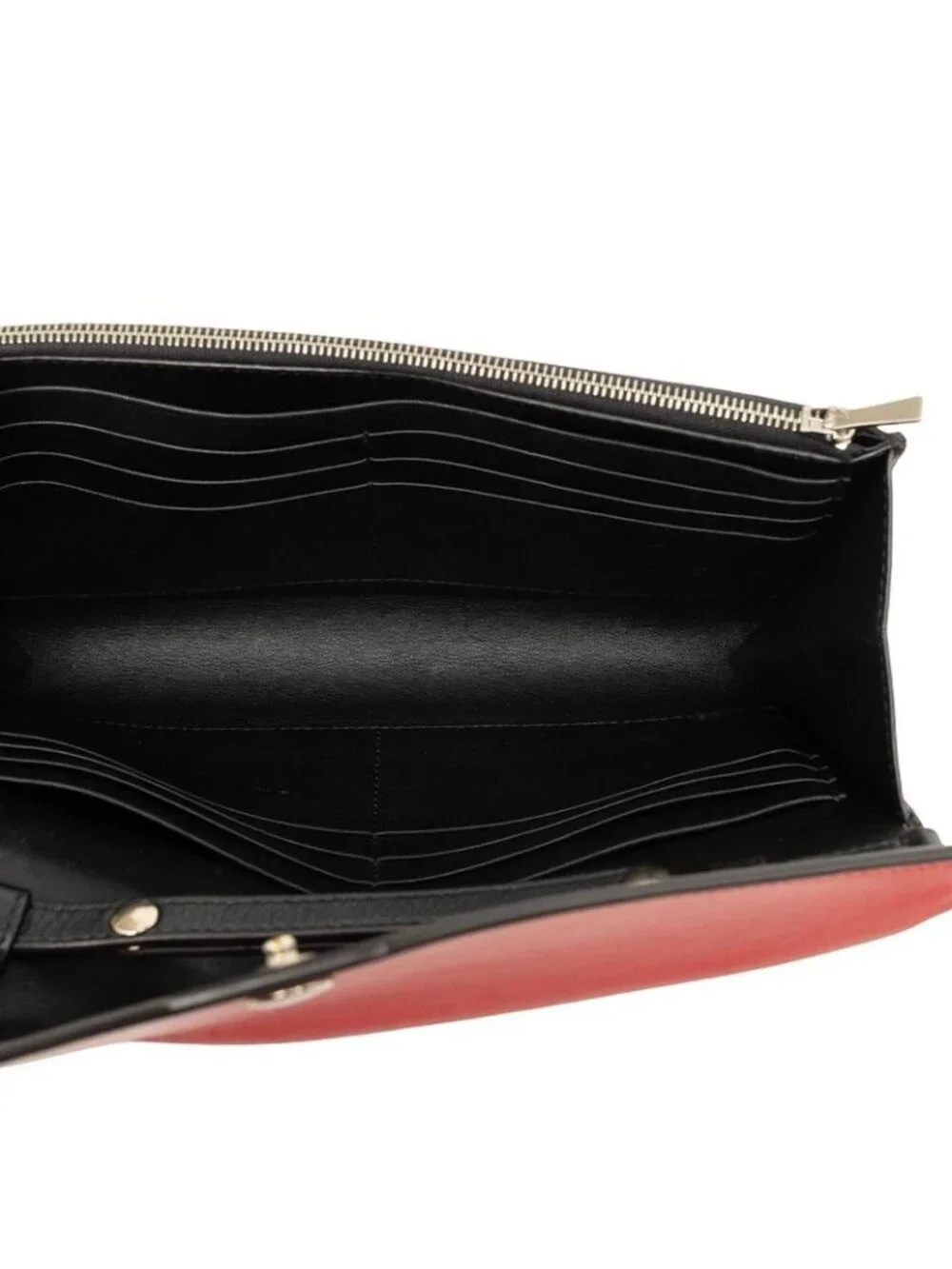 Celine Pocket Large Flap Crossbody Chain Shoulder Bag Red Black White Leather
